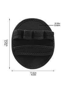 2入組黑色健身手套,適用於啞鈴,硬舉,槓鈴等,防滑手護套 - 黑色 - 查看 2