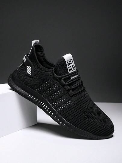 Men's Breathable Knit Casual Running Shoes For All Seasons