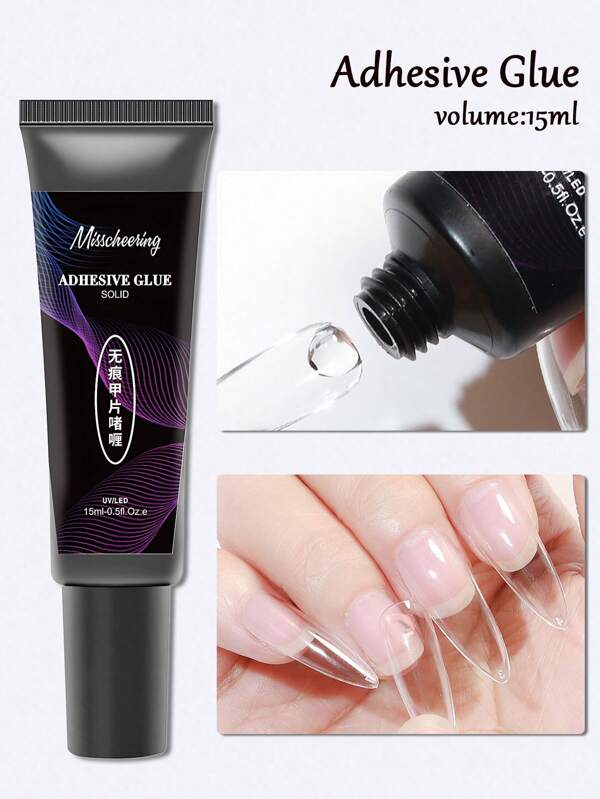 1 Stück 15ml Transparent Weicher Nagelspitzen Gel Falsche Spitzen Kleber Nagel Uv Gel Nagellackverlängerung Manikürewerkzeugaufdrücken Von Falschen Nagelspitzen Für Nagelverlängerung Gefälschte Nägel Maniküre Ideal Geschenke