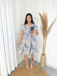 Women Dresses - 藍色 - 查看 2