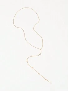 1 Miếng Đúng mốt Tối giản Của phụ nữ Vòng cổ dài ( Hạt Theo Đến Chiều dài ngẫu nhiên ) - Vàng - Xem 3