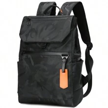 Đơn giản Nam Đúng mốt Giải trí Du lịch Ba lô máy tính xách tay , Đen Màu sắc - màu đen - Xem 1