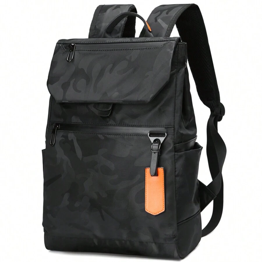 Đơn giản Nam Đúng mốt Giải trí Du lịch Ba lô máy tính xách tay , Đen Màu sắc - màu đen - Xem 1