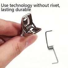 20入組不銹鋼晾衣夾,重型金屬衣服夾子帶保護,適用於製作,縫紉,家庭,廚房,餐飲,照片,洗衣,紙 - 不銹鋼 - 查看 5