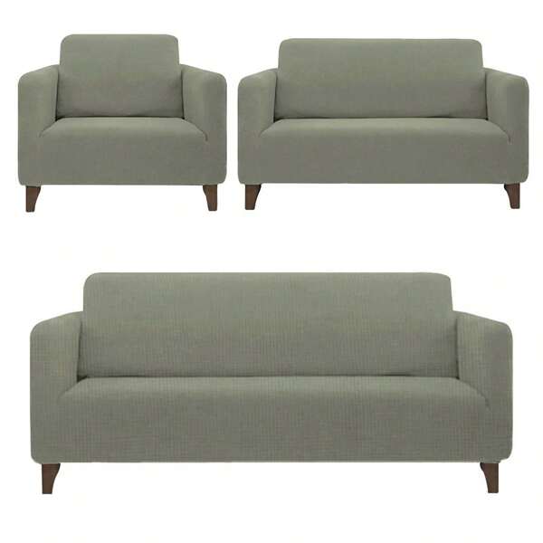 Juego de Protector Cubre Sala Elástico Strech Fit. Renueva tu Sala sin gastar más. Juego Completo: Incluye Protectores de Sofá de 1, 2 y 3 plazas.