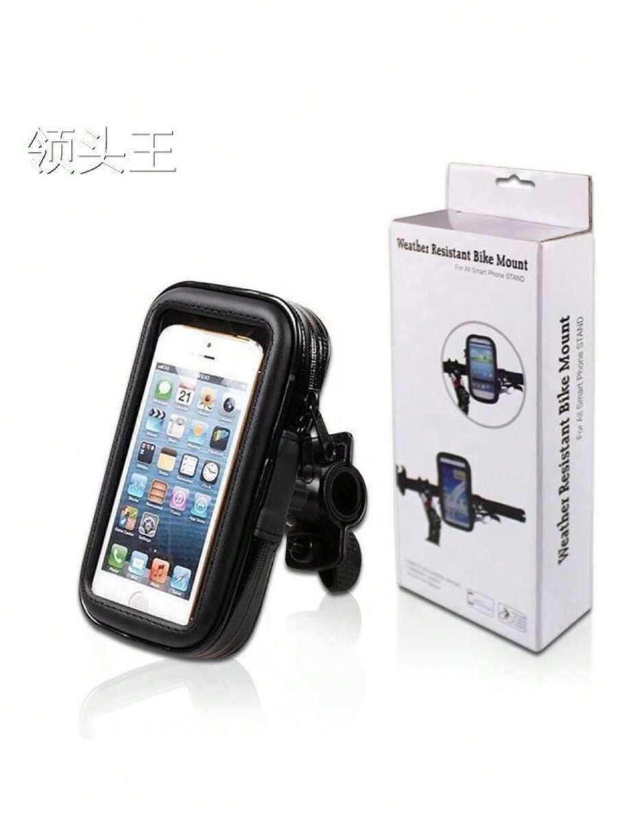 SOPORTE PARA CELULAR CONTRA SALPICADURAS / TELEFONO DE 6.6" - Negro - Ver 1