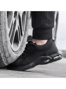 Zapatos De Seguridad De Fibra De Kevlar Ligero De Acero - Negro - Ver 6