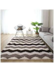 1Pc Wine Red Bedside Carpet Bedroom Living Room Tatami Nordic Ins Modern Minimalist Red Carpet Lovely Full Paving - Brown - View 1