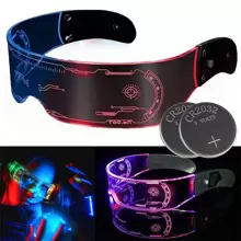 Colorido Lentes Led Gafas Luminosas Para Fiesta - Estilo 1 - Ver 2