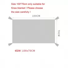 1 Pieza Manta De Sofá Con Flecos Tejida, Manta Pequeña De Ocio Para La Siesta Y Aire Acondicionado