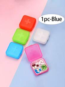 1個藥盒,珠寶收納盒,藥丸組織器,便攜式藥盒,小型存儲組織,可愛的藥盒,家庭和旅行配件