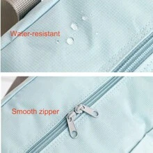 1pc pink Large Folding Waterproof Luggage Storage Bag Suitcase Travel Pouch Handbag Shoulder Bag Organizer,Big Capacity Unisex Clothes Packing Pouch Bag Luggage Women Packing Bags Travel Bag Clothes Storage Clothes Organizer Travel Bag Set Travel Essentials Dorm Essentials - Pink - View 6