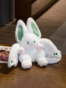 1pc Flying White Rabbit Bat Plush Doll With Wings Plush Doll Holiday Gift For Relatives And Friends - Pink - View 3