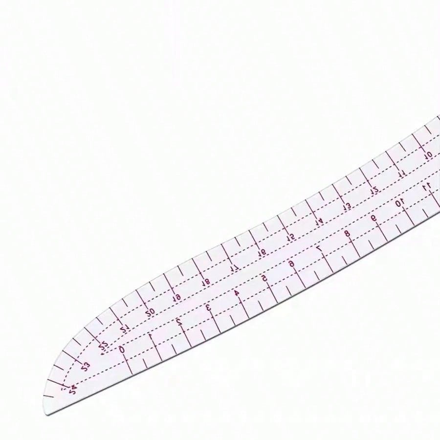Commashaped Ruler With Builtin Scale And Multifunction Sleeve Curve