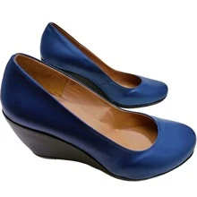 Heeled Shoes For Women Smooth Leather Type 6cm Soft, Versatile And Durable Sophisticated - 藏蓝色 - 查看 2