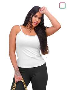 Women Tank Tops & Camis - 白色 - 查看 1