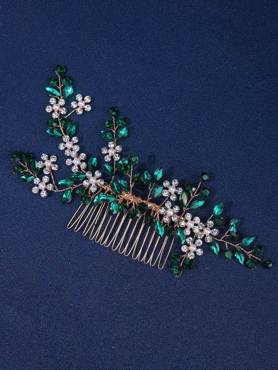 歐美風格水晶髮夾,手工婚禮鑽石髮夾,婚禮頭飾