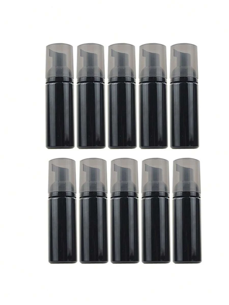 10pcs Foam Dispenser Bottle 50ml Black Empty Foaming Bottle Soap Bottle Foaming Bottle For Travel Cosmetics Packaging - Black - View 1