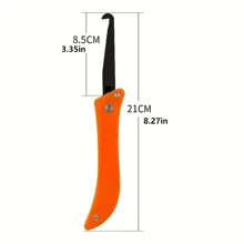 1把瓷磚縫修復工具勾刀,專業清潔及拆除舊的灰漿手工工具鋼制接頭凹刀裝訂器勾刀 - 珊瑚橙 - 查看 9