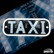 Letrero Taxi-libre Led Ventosas Con Conector De Encendedor - Blanco - Ver 5