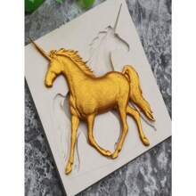 Horse Unicorn Silicone Mold Fondant Mold Cake Decorating Tools Chocolate Gumpaste Moulds Kitchen Baking Tools - Grey - View 4