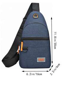 胸包男士背包新款尼龙帆布胸包休闲运动旅行胸包单肩斜挎包商务休闲简约办公带耳机端口可调节肩带斜挎包男士户外礼物爸爸礼物父亲礼物男士礼物情人节礼物腰包腰包旅行度假必备品