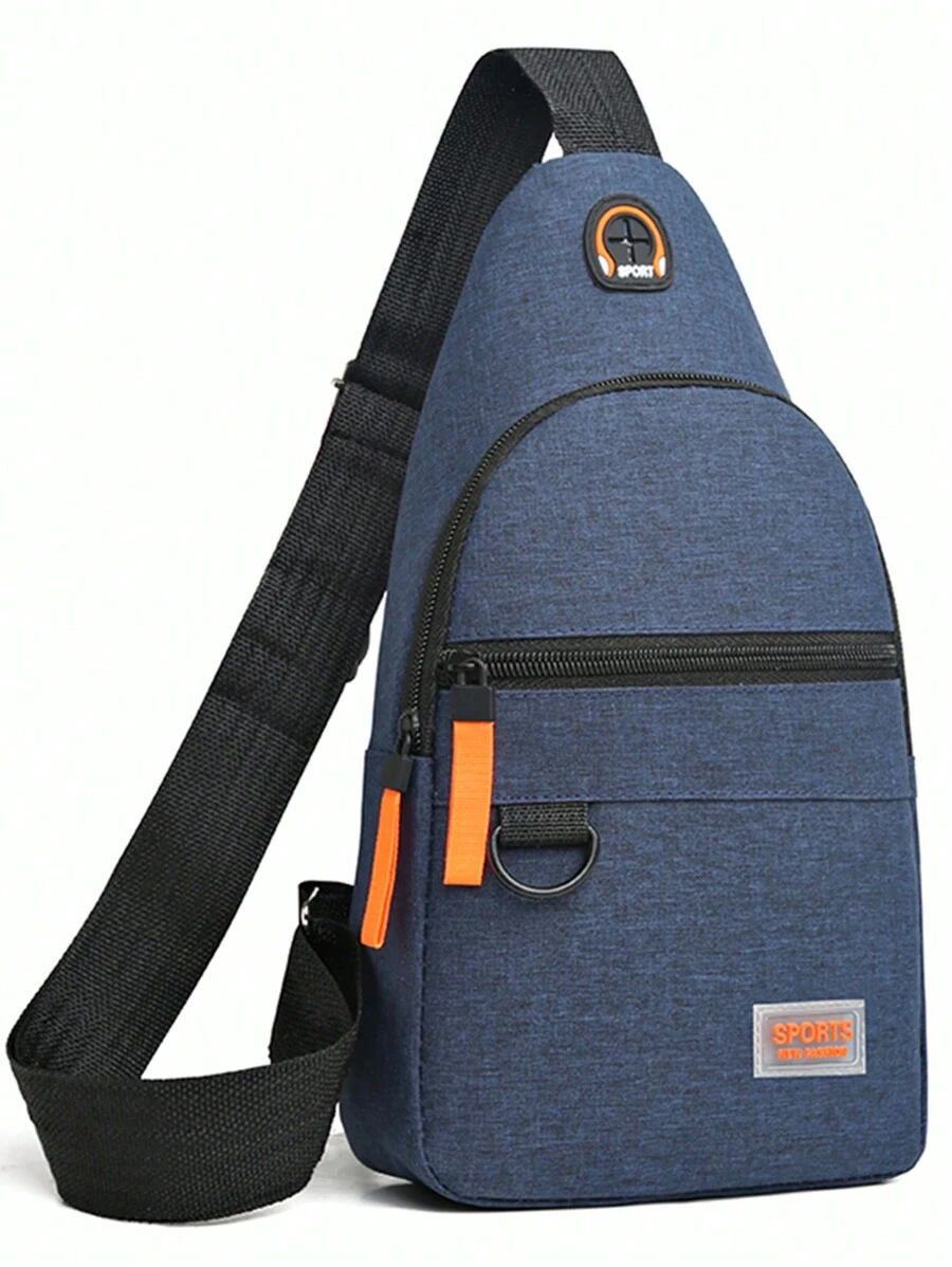 胸包男士背包新款尼龙帆布胸包休闲运动旅行胸包单肩斜挎包商务休闲简约办公带耳机端口可调节肩带斜挎包男士户外礼物爸爸礼物父亲礼物男士礼物情人节礼物腰包腰包旅行度假必备品