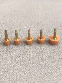 High-Heeled Shoes Heels Nails Wear-Resistant Rearskin Apricot Anti-Slippery Rough Core And Thin-Core U-Shaped High-Heeled Shoes Accessories - Apricot - View 3