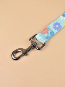 1pc Cute Flower Beautiful Print Design Soft & Comfortable Handle 5FT Dog Leashes Without Collar - Multicolor - View 5