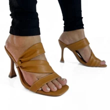 Mozione Women Heeled Sandals - Rỉ Nâu - Xem 3