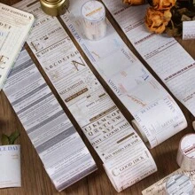 1 Băng dính phong cách cổ điển sáng tạo với màu sắc ngẫu nhiên có trích dẫn tiếng Anh, bài thơ, dòng phim hoặc câu châm ngôn, lý tưởng để trang trí tạp chí DIY - Nhiều màu - Xem 2