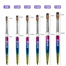 Acryl Nagelbürste 3d Reine Handgefertigte Nagelbürsten Für Acryl Anwendung Professionelle Nagelkunstbürste Nageldetailierungsbürste, Schminkpinsel