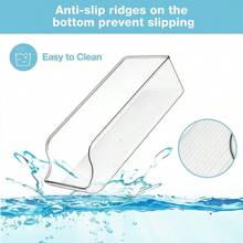 1pc Refrigerator Can Jellies Dispenser Organizer Transparent Plastic Rack For Standard Cans In Freezer , Kitchen Gadget - White - View 5