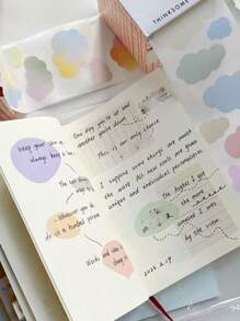 彩色對話框備忘錄多功能錯誤更正全貼式便條紙帶可拆卸標籤 - 彩色 - 查看 7