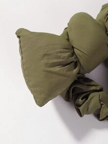 1 pieza Accesorio para el cabello con lazo decorativo de estilo básico y unicolor, adecuado para todas las estaciones y uso diario - Caqui - Ver 3