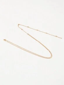 1 Miếng Đúng mốt Tối giản Của phụ nữ Vòng cổ dài ( Hạt Theo Đến Chiều dài ngẫu nhiên ) - Vàng - Xem 4