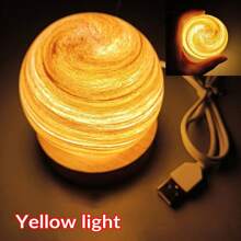 1入星球玻璃燈日落桌燈氛圍彩虹燈漫遊星球夜燈臥室床頭燈生日禮物 - 彩色 - 查看 2