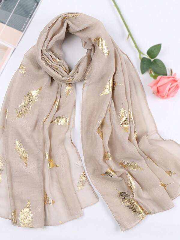 1pc Women's Fashion Rose Gold Small Tree Scarf Hot Silver Small Tree Turban Suitable For Daily Life Elegant Accessories Women