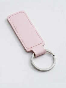 Pink PU Leather Key Chains for Women Keyring Accessories Handbag Decoration Car Keychain - Pink - View 1