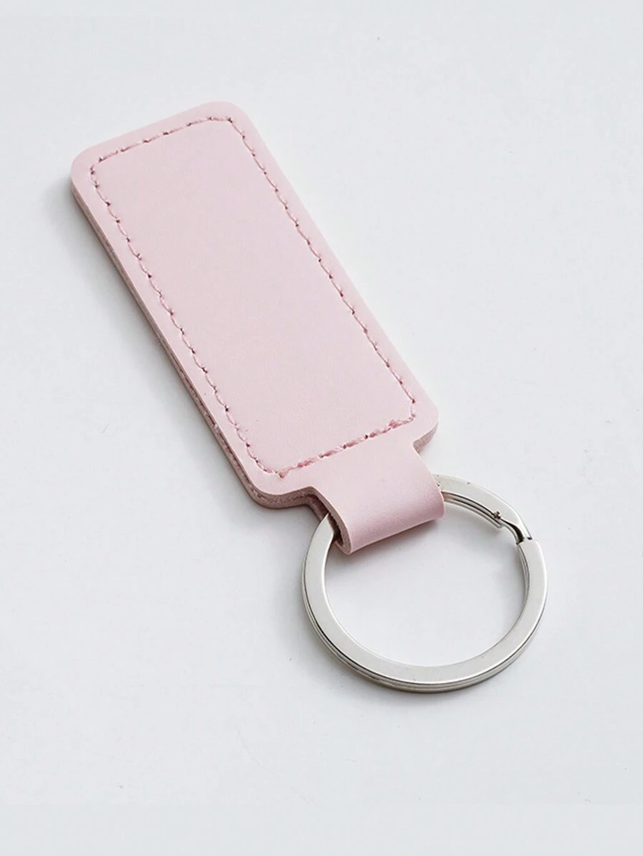 Pink PU Leather Key Chains for Women Keyring Accessories Handbag Decoration Car Keychain - Pink - View 1
