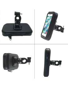 SOPORTE PARA CELULAR CONTRA SALPICADURAS / TELEFONO DE 6.6" - Negro - Ver 4