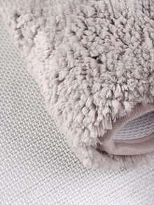 1 件高絨厚浴室吸水地墊,臥室入口防滑毛茸茸地毯,適合客廳家庭使用 - 米色 - 查看 6