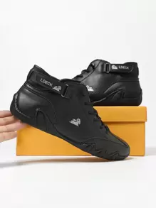Men's High-top Casual Boots & Ankle Boots, Outdoor Fashionable Shoes With Mark Stitching And Non-slip Sole For College, Street Style, Sports Parties - Large And Small Sizes Available
