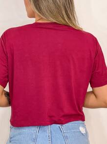 Women T-Shirts - 紫色 - 查看 2