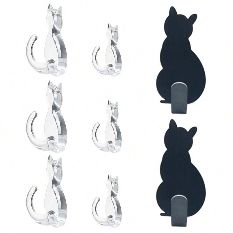 14 Pcs Dark Grey Cat Tail  Hangers Set - Dark Grey - View 1