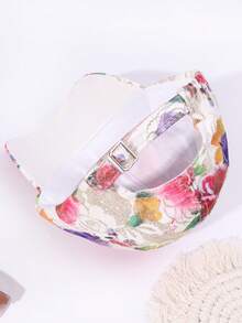 1入組女性彩色刺繡圖案棒球帽合適的適用於日常使用 - 彩色 - 查看 3