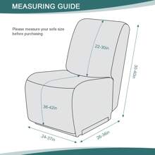 Stretch Recliner Sofa Covers, Reclining Couch Covers With Pockets, Jacquard Reclining Sofa Covers Soft Washable Furniture Protector With Elastic Bottom - Dark Coffee - View 7
