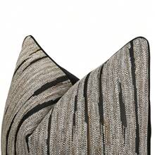 1pc Luxury Cushion Cover With Unique Black & Gold Design For Living Room Sofa Decoration