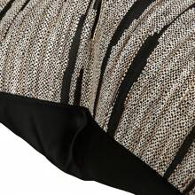 1pc Luxury Cushion Cover With Unique Black & Gold Design For Living Room Sofa Decoration