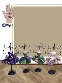 Joyero en forma de Maniquí - Púrpura malva - Ver 1